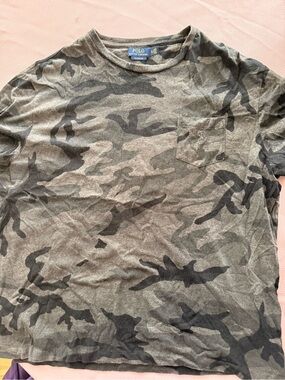 Polo by Ralph Lauren Men’s Camo Pocket Tee - Olive & Gray